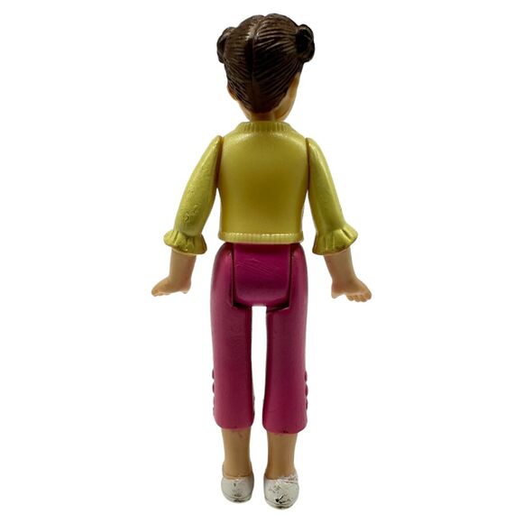 Fisher Price Sweet Streets Doll Figure Teen Girl Woman Yellow Top Pink Pants - Picture 3 of 5